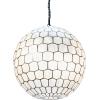 imageCreative CoOp EC0911 Capiz Honeycomb Ceiling Light Pendant Black