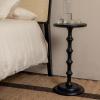 imageCreative CoOp Ergo Pedestal Cocktail Side Table Dove GreyBlack