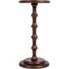 imageCreative CoOp Ergo Pedestal Cocktail Side Table Dove GreyDark Chestnut