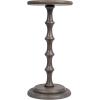 imageCreative CoOp Ergo Pedestal Cocktail Side Table Dove GreyDove Grey