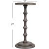 imageCreative CoOp Ergo Pedestal Cocktail Side Table Dove GreyDove Grey