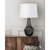 imageCreative CoOp Hammered Metal Table Lamp with Linen ShadeOilRubbed Bronze
