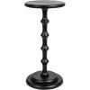 imageCreative CoOp Ergo Pedestal Cocktail Side Table Dove GreyBlack