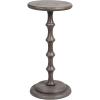 imageCreative CoOp Ergo Pedestal Cocktail Side Table Dove GreyDove Grey