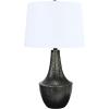 imageCreative CoOp Hammered Metal Table Lamp with Linen ShadeOilRubbed Bronze