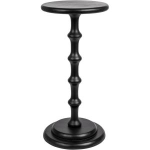 imageCreative CoOp Ergo Pedestal Cocktail Side Table Dove GreyBlack