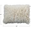imageCreative CoOp New Zealand Wool and Cotton Lumbar Pillow White