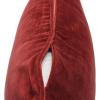 imageCreative CoOp Square Velvet Pillow Cover with Piping Burgundy