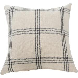 imageCreative CoOp Square Plaid Cotton Grey Pillow