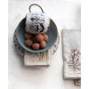 imageCreative CoOp 18 Inches Square Cotton and Linen Flower Embroidery and French Knot Design for Party and Kitchen Grey Set of 4 Napkin Natural