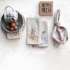 imageCreative CoOp 18 Inches Square Cotton and Linen Flower Embroidery and French Knot Design for Party and Kitchen Grey Set of 4 Napkin Natural