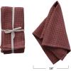 imageCreative CoOp 18 Inches Square Woven Linen and Cotton Waffle Dinner Kitchen Use Berry Color Set of 4 Napkin Pink
