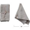 imageCreative CoOp 18 Inches Square Woven Linen and Cotton Waffle Dinner Kitchen Use Cream Color Set of 4 Napkin