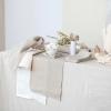 imageCreative CoOp 18 Inches Square Woven Linen and Cotton Waffle Dinner Kitchen Use Cream Color Set of 4 Napkin