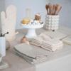 imageCreative CoOp 18 Inches Square Woven Linen and Cotton Waffle Dinner Kitchen Use Cream Color Set of 4 Napkin