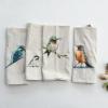 imageCreative CoOp Avian Cotton and Linen Tea Towel Set Multicolor Set of 4