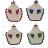 imageCreative CoOp Cotton Crocheted Chicken Pot Holder Multicolor Set of 4