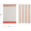 imageCreative CoOp Cotton Pattern 2 Styles Tea Towels 18quot L x 18quot W x 0quot H Multicolor