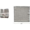 imageCreative CoOp Farmhouse Square Linen and Cotton Cocktail Napkins Set of 4 Sage