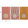 imageCreative CoOp Patterned Cotton and Linen Tea Towel Set Multicolor Set of 3