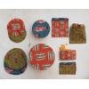 imageCreative CoOp Round Cotton Bowl Lining and Sea Life Designs Set of 3 Styles Multicolor Food Cover Multi