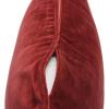 imageCreative CoOp Square Velvet Piping Burgundy Pillow