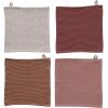 imageCreative CoOp Square Woven Linen and Cotton Waffle Kitchen Multicolor Set of 4 Dish Cloth Multi
