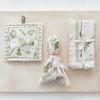 imageCreative CoOp Vegetable Print Cotton Slub Napkins with Fringe Multicolor Set of 4Cutlery