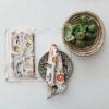 imageCreative CoOp Vegetable Print Cotton Slub Napkins with Fringe Multicolor Set of 4Vegetables