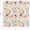 imageCreative CoOp Vegetable Print Cotton Slub Napkins with Fringe Multicolor Set of 4Vegetables