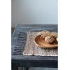 imageCreative CoOp Woven Jute and Cotton Fringe Placemat 19quot L x 13quot W x 0quot H NaturalNatural