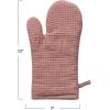 imageCreative CoOp Woven Linen and Cotton Waffle Hot Pad Mitt TerraCotta ColorPutty