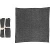imageCreative CoOp 18 Inches Square Stonewashed Linen Dinner Kitchen Use Charcoal Color Set of 4 Napkin Gray