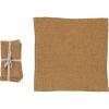 imageCreative CoOp 18 Inches Square Stonewashed Linen Dinner Kitchen Use Mustard Color Set of 4 Napkin Yellow