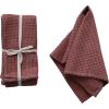 imageCreative CoOp 18 Inches Square Woven Linen and Cotton Waffle Dinner Kitchen Use Berry Color Set of 4 Napkin Pink