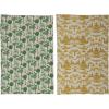 imageCreative CoOp Cotton Printed Pattern 2 Colors 2 Styles Tea Towels 28quot L x 18quot W x 0quot H Multicolor
