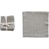 imageCreative CoOp Farmhouse Square Linen and Cotton Cocktail Napkins Set of 4 Sage