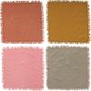 imageCreative CoOp Square Cotton Fringe Set of 4 Colors Napkin Multi
