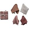imageCreative CoOp Square Woven Linen and Cotton Waffle Kitchen Multicolor Set of 4 Dish Cloth Multi