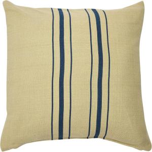 imageCreative CoOp 20quot Square Multistripe Woven Cotton Pillow Decorative Pillow Cover 20quot x 20quot Natural