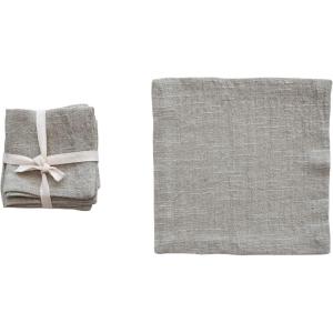 imageCreative CoOp Farmhouse Square Linen and Cotton Cocktail Napkins Set of 4 Sage