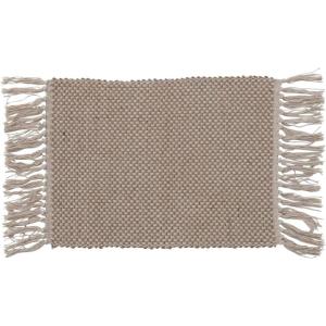 imageCreative CoOp Woven Jute and Cotton Fringe Placemat 19quot L x 13quot W x 0quot H NaturalGray