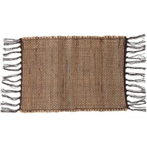 imageCreative CoOp Woven Jute and Cotton Fringe Placemat 19quot L x 13quot W x 0quot H NaturalNatural
