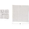 imageCreative CoOp 10 Inches Square Stonewashed Linen Cocktail Party and Kitchen Use Ivory Color Set of 4 Napkin