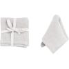 imageCreative CoOp 10 Inches Square Stonewashed Linen Cocktail Party and Kitchen Use Ivory Color Set of 4 Napkin