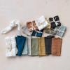 imageCreative CoOp 10 Inches Square Stonewashed Linen Cocktail Party and Kitchen Use Rust Color Set of 4 Napkin Orange