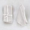 imageCreative CoOp 18 Inches Square Stonewashed Linen Dinner Kitchen Use Ivory Color Set of 4 Napkin