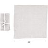 imageCreative CoOp 18 Inches Square Stonewashed Linen Dinner Kitchen Use Ivory Color Set of 4 Napkin