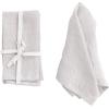 imageCreative CoOp 18 Inches Square Stonewashed Linen Dinner Kitchen Use Ivory Color Set of 4 Napkin