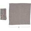 imageCreative CoOp 18 Inches Square Stonewashed Linen Dinner Kitchen Use Natural Color Set of 4 Napkin